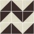 Mexican Ceramic Frost Proof Tiles  White and Brown